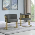 BQ-AC220 - Single Accent Barrel Chair in Gold