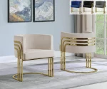 BQ-AC220 : Single Accent Barrel Chair in Gold - Image 2