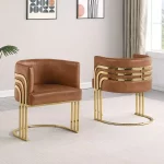 BQ-AC221L–Single Leathaire Accent Barrel Chair