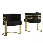 BQ-AC222 – Single Accent Barrel Chair in Gold