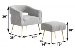 BQ-AC230 : 2pc Accent Chair & Ottoman Set - Image 3
