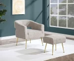 BQ-AC231: 2pc Accent Chair & Ottoman Set