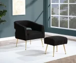 BQ- AC232: 2pc Accent Chair & Ottoman Set