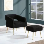 BQ- AC232: 2pc Accent Chair & Ottoman Set