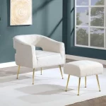 BQ- AC233: 2pc Accent Chair & Ottoman Set