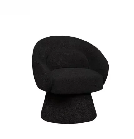 BQ-AC301: Accent Chair with Swivel in Boucle Fabric