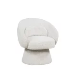 BQ- AC302: Accent Chair with Swivel in Boucle Fabric