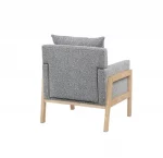BQ- AC310: Accent Chair with Wooden Frame in Boucle Fabric - Image 3