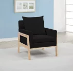 BQ- AC311: Accent Chair with Wooden Frame in Boucle Fabric
