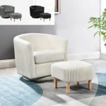 BQ-AC94 2pc Swivel chair with ottoman