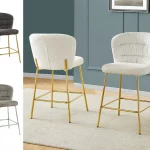 BQ-CH252 – 3: Fluffy Textured Counterheight Chairs