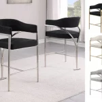 BQ-CH300 – 3: Counterheight Chairs in Boucle Fabric