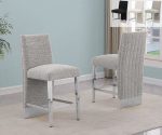 BQ- CH560-3: Boucle Fabric Counterheight Chairs with Chrome
