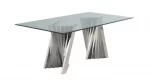 BQDT- D01, D02, D03, D04 Glass Dining Table (2 Sizes & Colors) - Image 2