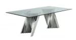 BQDT- D01, D02, D03, D04 Glass Dining Table (2 Sizes & Colors) - Image 4