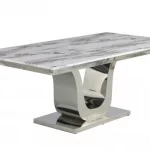 BQ-D13-DT & D14-DT White Marble Table (2 Sizes)
