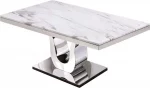 BQ-D13-DT & D14-DT White Marble Table (2 Sizes) - Image 2