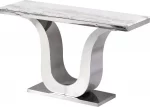 BQ-CT29 Marble Top Console Table with Stainless Steel Base - Image 2