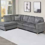 BQ-S01,  – Velvet Corduroy Reversible Sectional