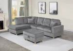 BQ-S01,  – Velvet Corduroy Reversible Sectional - Image 4