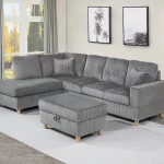 BQ-S01 – Velvet Corduroy Reversible Sectional