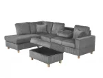 BQ-S01,  – Velvet Corduroy Reversible Sectional - Image 2