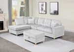 BQ-S02 – 3PC Velvet Corduroy Reversible Sectional - Image 4
