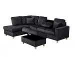 BQ- S04 – Velvet Corduroy Reversible Sectional - Image 4