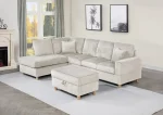 BQ-S04 – Velvet Corduroy Reversible Sectional