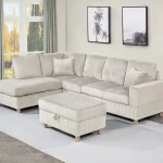 BQ-S04 – Velvet Corduroy Reversible Sectional
