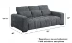 BQ-S112 : 2pc Sofa & Loveseat Set - Image 4