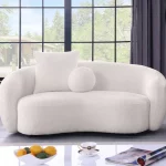 BQ-S90 : Cozy Teddy Fabric Loveseat