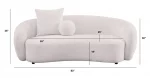 BQ-S90  : Cozy Teddy Fabric Sofa - Image 4