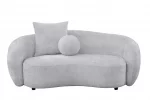 BQ- S91: Cozy Teddy Fabric Loveseat - Image 2
