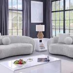 BQ- S91: Cozy Teddy Fabric Sofa & Loveseat