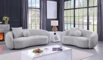 BQ- S91: Cozy Teddy Fabric Sofa & Loveseat