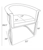 BQ-SC014L: Set of 2 Leathaire Arm Side Chairs - Image 5