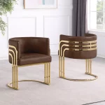 BQ-SC024L: Set of 2 Leathaire Side Chairs