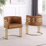 BQ-SC025L: Set of 2 Leathaire Side Chairs