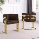 BQ-SC026L: Set of 2 Leathaire Side Chairs