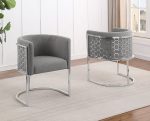 BQ-SC030: Teddy Fabric Side Chairs in Chrome