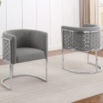 BQ-SC030: Teddy Fabric Side Chairs in Chrome