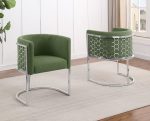 BQ-SC031: Teddy Fabric Side Chairs in Chrome