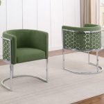 BQ-SC031: Teddy Fabric Side Chairs in Chrome