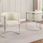 BQ-SC033: Teddy Fabric Side Chairs in Chrome