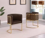 BQ-SC034L: Set of 2 Leathaire Side Chairs