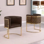 BQ-SC034L: Set of 2 Leathaire Side Chairs