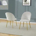 BQ-SC148-150: Set of 2 Quilt Back Side Chairs