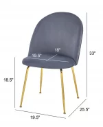 BQ-SC148-150: Set of 2 Quilt Back Side Chairs - Image 3