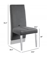 BQ-SC164 – 167: Velvet Side Chairs - Image 2